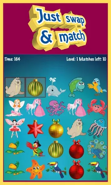Sweet Match 3 Puzzle Game [MOD: бесконечные жизни и подсказки] Screenshot 1