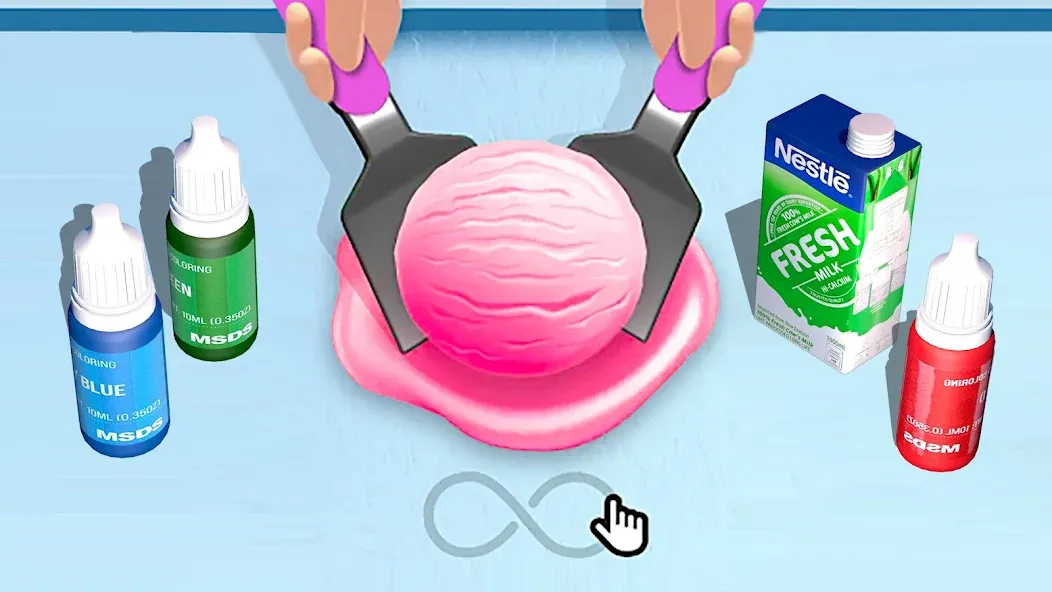 Ice Cream Games: Rainbow Maker [MOD: безлимитные монеты и всё открыто] Screenshot 2