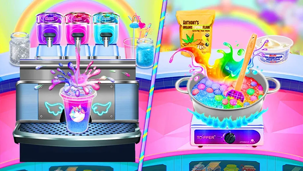 Ice Cream Games: Rainbow Maker [MOD: безлимитные монеты и всё открыто] Screenshot 4