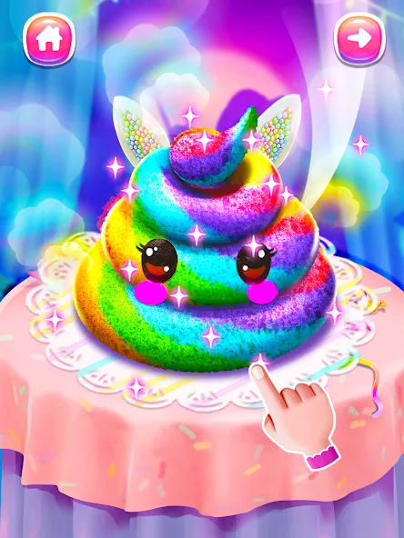 Girl Games: Unicorn Cooking [MOD: разблокированы все рецепты и украшения] Screenshot 4
