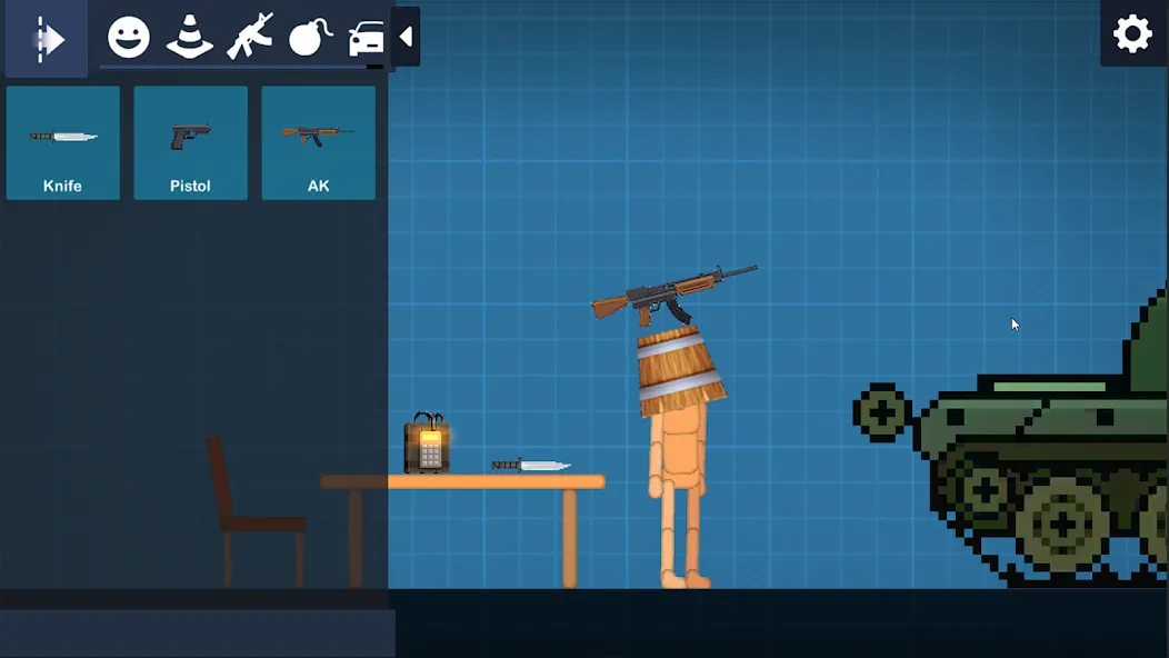Peach Play: Ragdoll Sandbox [MOD: все предметы и карты открыты] Screenshot 4
