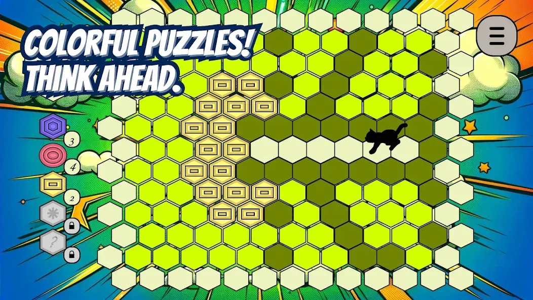 Trap the Cat [MOD: безлимитные подсказки и отмена ходов] Screenshot 2