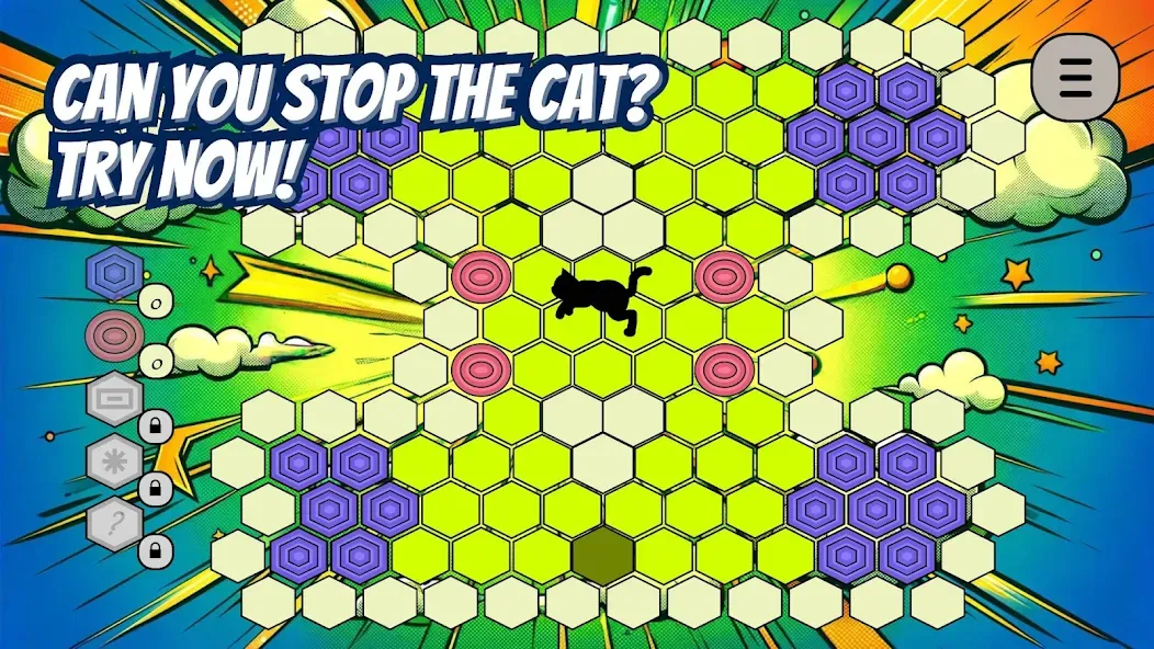 Trap the Cat [MOD: безлимитные подсказки и отмена ходов] Screenshot 4