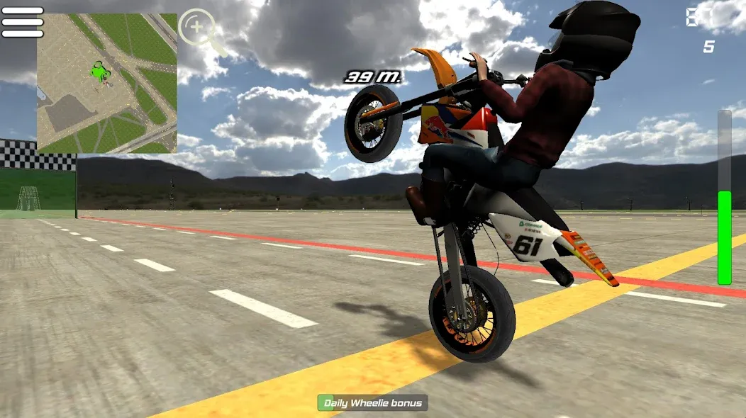 Wheelie King 5 [MOD: безлимитные деньги и топливо] Screenshot 1
