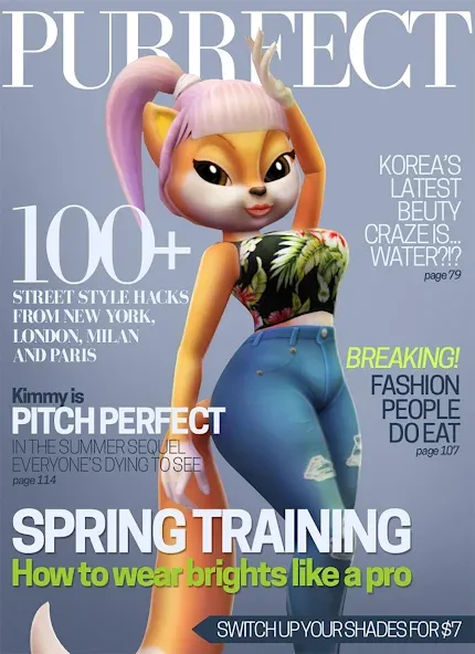 Talking Cat Kimmy Superstar [MOD: безлимитные монеты и все наряды] Screenshot 2