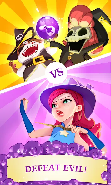 Bubble Witch 3 Saga [MOD: безлимитные жизни и усилители] Screenshot 3