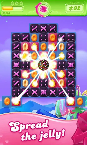 Candy Crush Jelly Saga [MOD: безлимитные бустеры и жизни] Screenshot 1