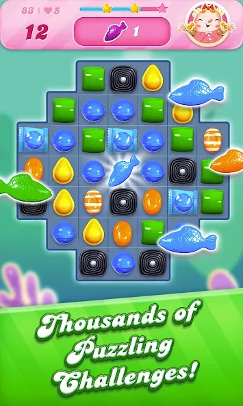 Candy Crush Saga [MOD: бесконечные жизни и бустеры] Screenshot 3