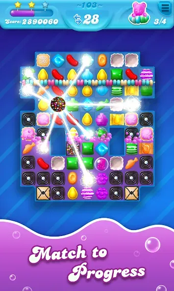 Candy Crush Soda Saga [MOD: безлимитные жизни и бустеры] Screenshot 2