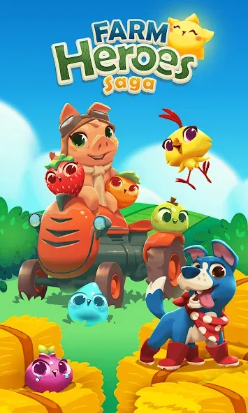 Farm Heroes Saga [MOD: безлимитные жизни и бустеры] Screenshot 1