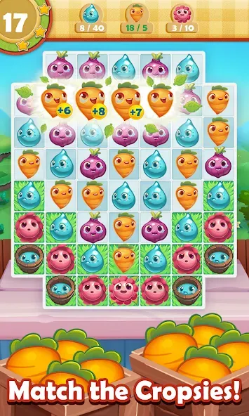 Farm Heroes Saga [MOD: безлимитные жизни и бустеры] Screenshot 2