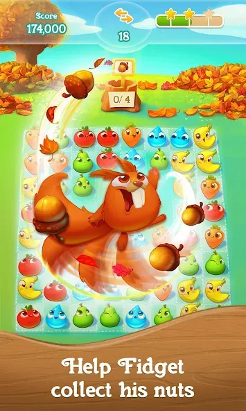 Farm Heroes Super Saga [MOD: безлимитные жизни и усилители] Screenshot 2