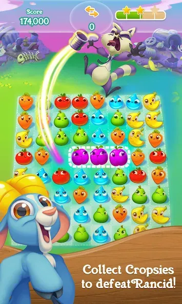 Farm Heroes Super Saga [MOD: безлимитные жизни и усилители] Screenshot 3