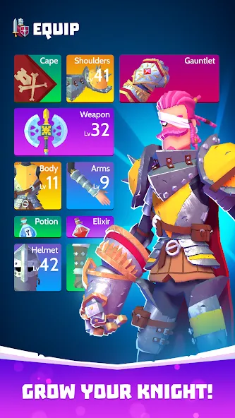 Knighthood - RPG Knights [MOD: безлимитные ресурсы и усиленные рыцари] Screenshot 3