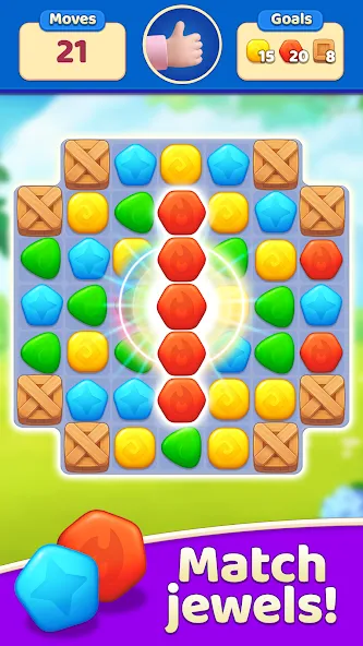 EverMatch 3 Game [MOD: безлимитные ходы и бонусы] Screenshot 2