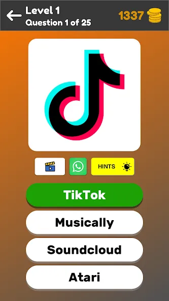 Logo Game: Multiple Choice [MOD: открыты все логотипы и подсказки] Screenshot 1