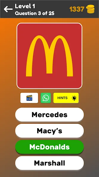 Logo Game: Multiple Choice [MOD: открыты все логотипы и подсказки] Screenshot 3