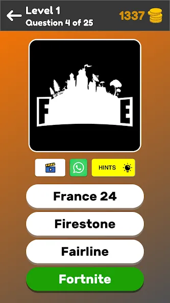 Logo Game: Multiple Choice [MOD: открыты все логотипы и подсказки] Screenshot 4