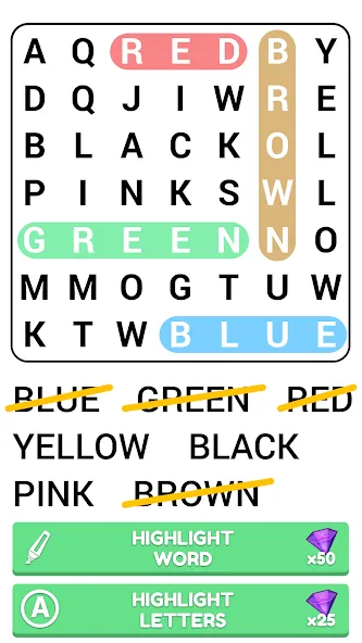 Word Search Puzzle Game [MOD: без рекламы и подсказки доступны] Screenshot 2