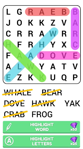 Word Search Puzzle Game [MOD: без рекламы и подсказки доступны] Screenshot 5