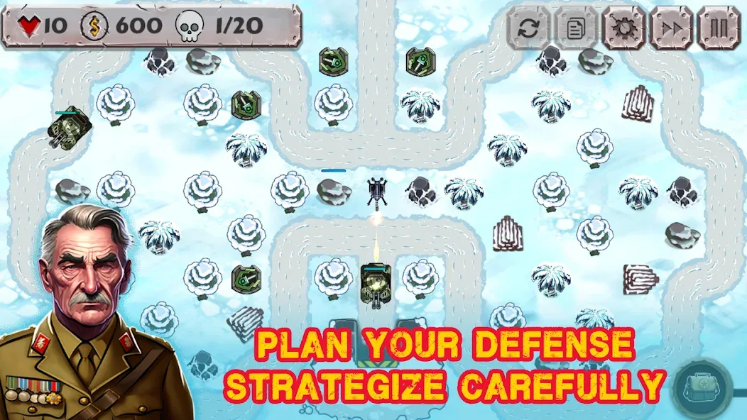 Battle Strategy: Tower Defense [MOD: безлимитные деньги и усиленные башни] Screenshot 1