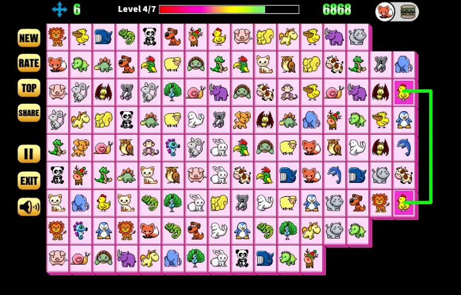 Onet Connect Animal [MOD: подсказки и отмена хода] Screenshot 2