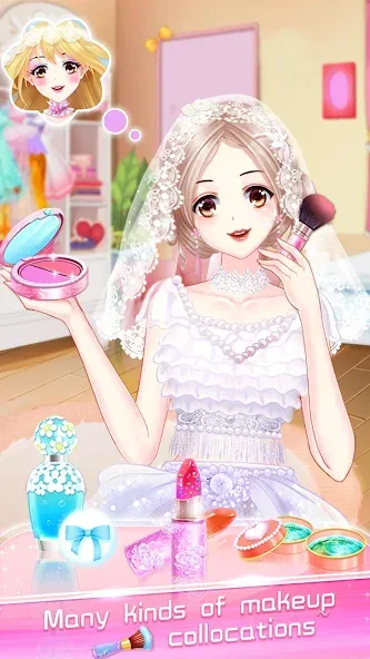 Makeup Bride: Perfect Wedding [MOD: безлимитные деньги и все наряды открыты] Screenshot 1