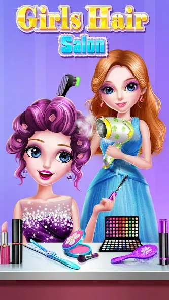Girls Hair Salon [MOD: безлимитные деньги и все предметы] Screenshot 2