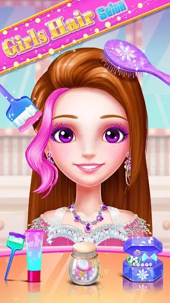 Girls Hair Salon [MOD: безлимитные деньги и все предметы] Screenshot 4
