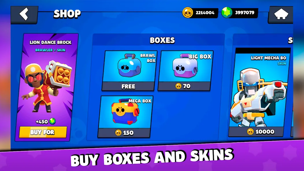 Box Simulator for Brawl Stars [MOD: безлимитные монеты и открытые боксы] Screenshot 2