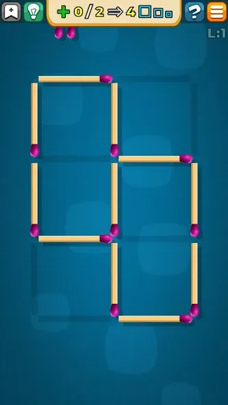 Matches Puzzle Game [MOD: безлимитные подсказки и отмена ходов] Screenshot 2