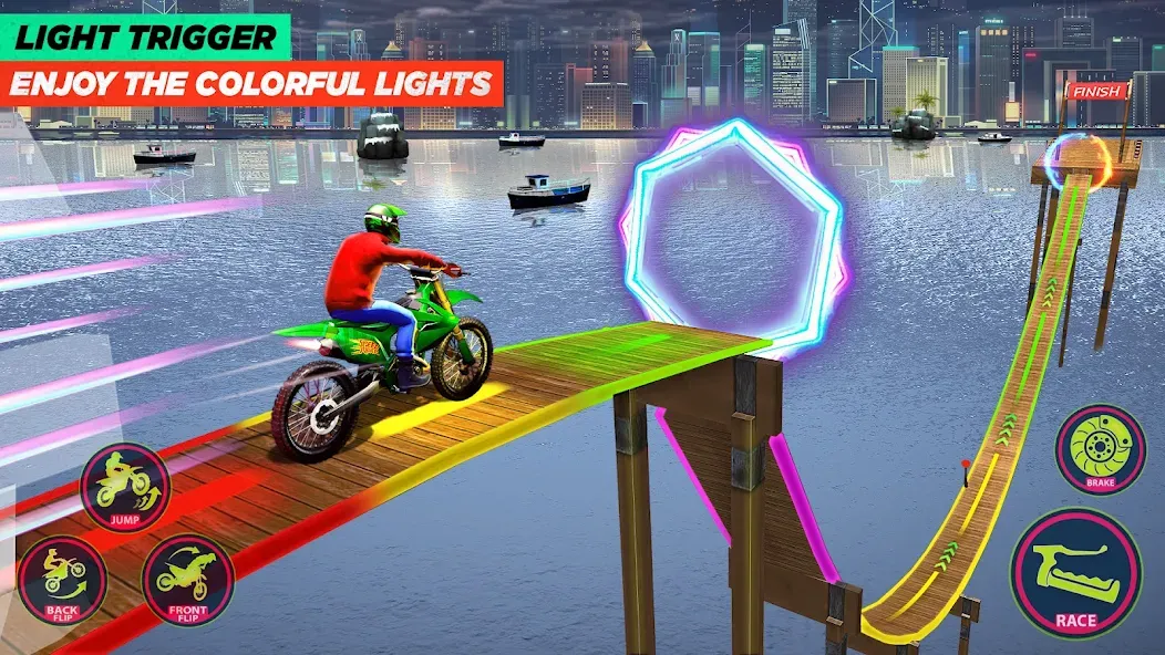 Bike Stunt Game: Tricks Master [MOD: безлимитные деньги и все трюки] Screenshot 4