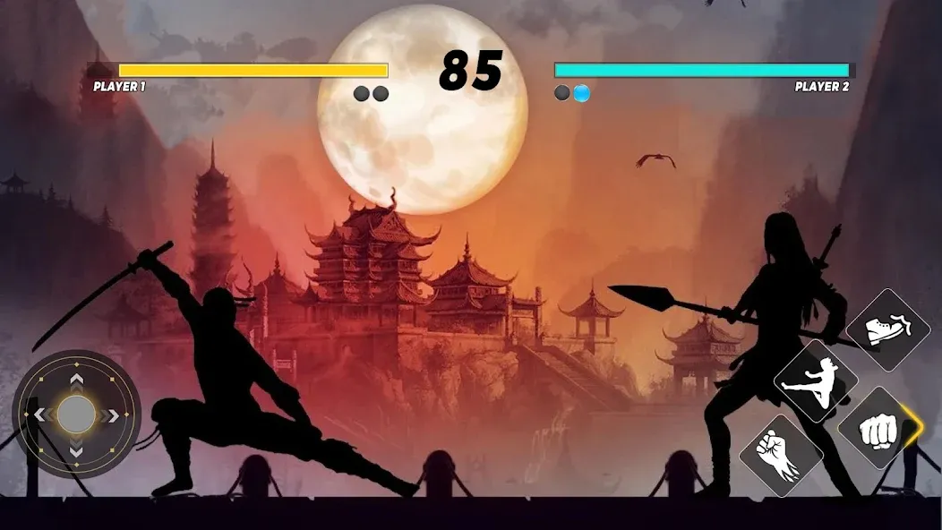 Sword Shadow Fighting Game 3D [MOD: безлимитные деньги и оружие] Screenshot 2