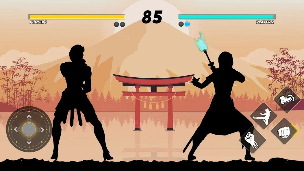 Sword Shadow Fighting Game 3D [MOD: безлимитные деньги и оружие] Screenshot 4