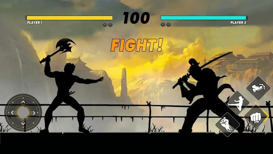 Sword Shadow Fighting Game 3D [MOD: безлимитные деньги и оружие] Screenshot 5