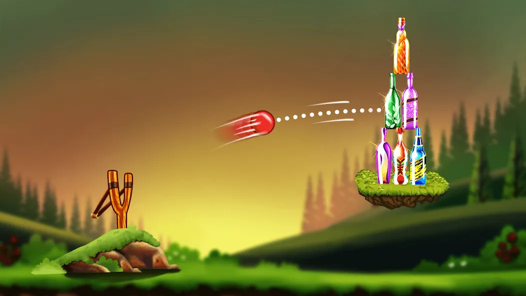 Bottle Shooting Game 2 [MOD: безлимитные патроны и открыты все уровни] Screenshot 1