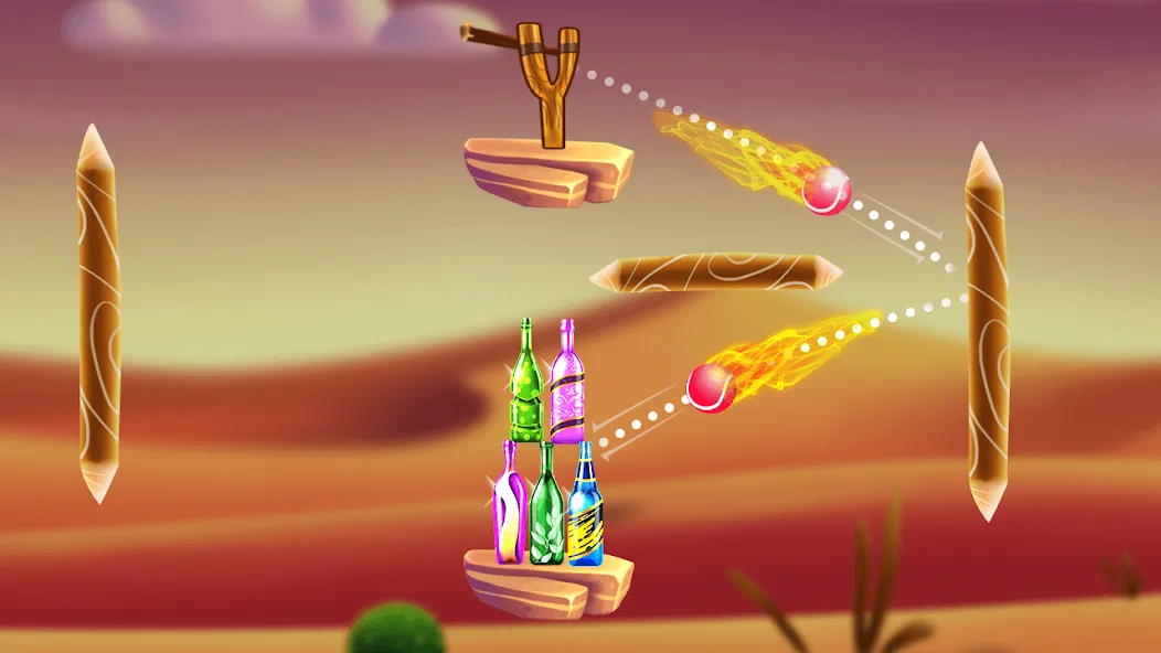 Bottle Shooting Game 2 [MOD: безлимитные патроны и открыты все уровни] Screenshot 2