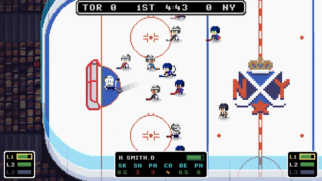 Ice League Hockey [MOD: безлимитные деньги и улучшенная команда] Screenshot 1