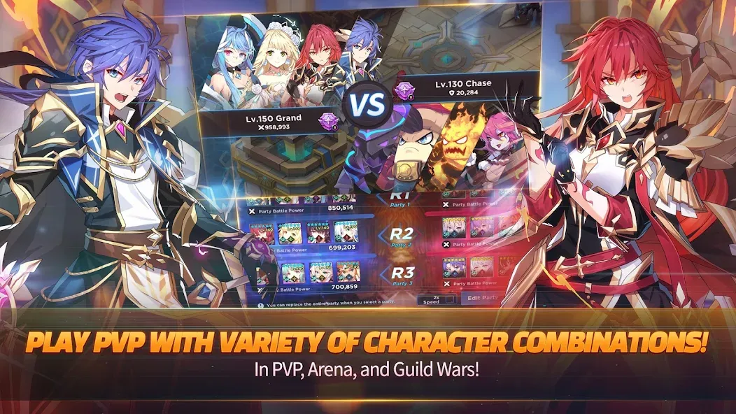 GrandChase [MOD: безлимитные ресурсы и усиленные герои] Screenshot 5
