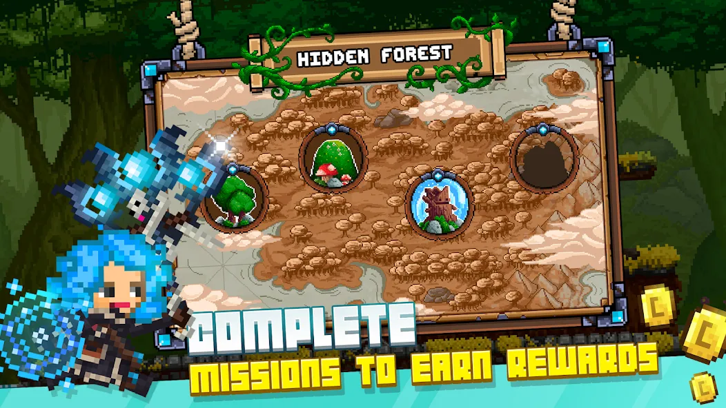 Bit Heroes Runner: Pixel Blitz [MOD: безлимитные монеты и энергия] Screenshot 3