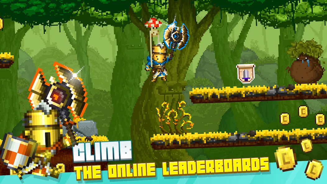 Bit Heroes Runner: Pixel Blitz [MOD: безлимитные монеты и энергия] Screenshot 4