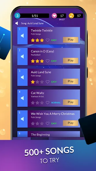 Piano Dream: Tap Piano Tiles 3 [MOD: безлимитные жизни и золото] Screenshot 3