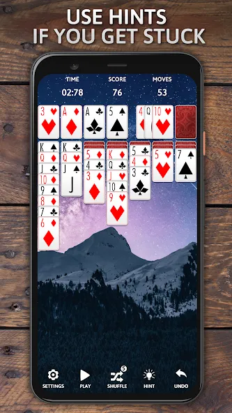 Solitaire Classic Era Games [MOD: без рекламы и безлимитные подсказки] Screenshot 4