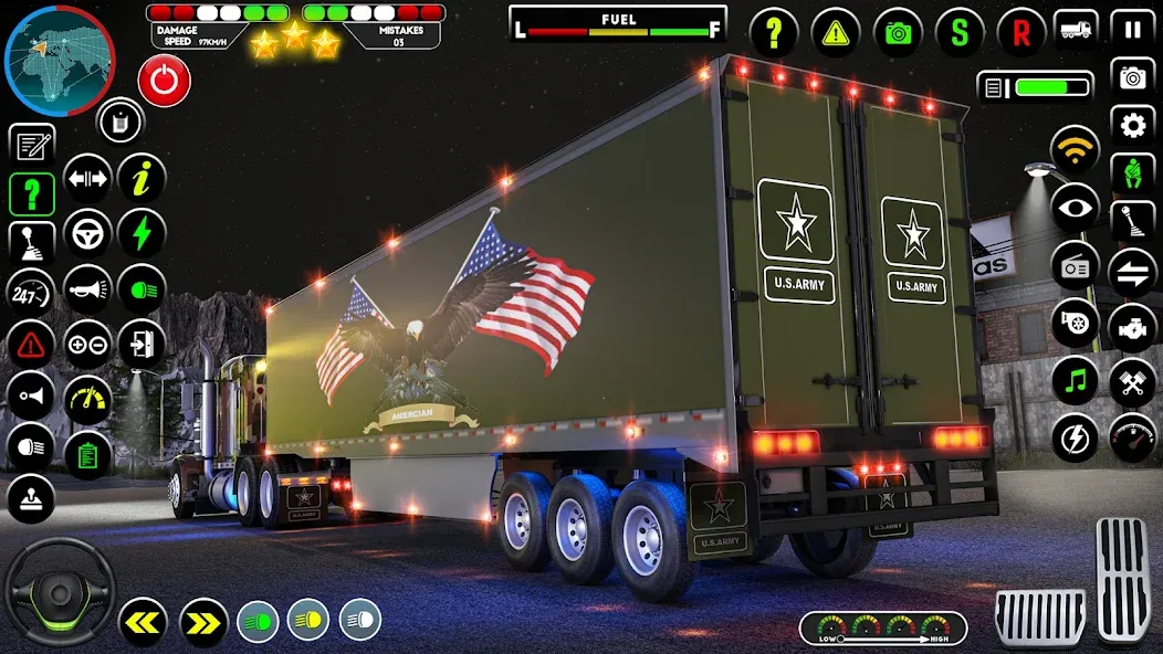 Army Truck Transporter Game 3D [MOD: безлимитные деньги и все уровни открыты] Screenshot 2
