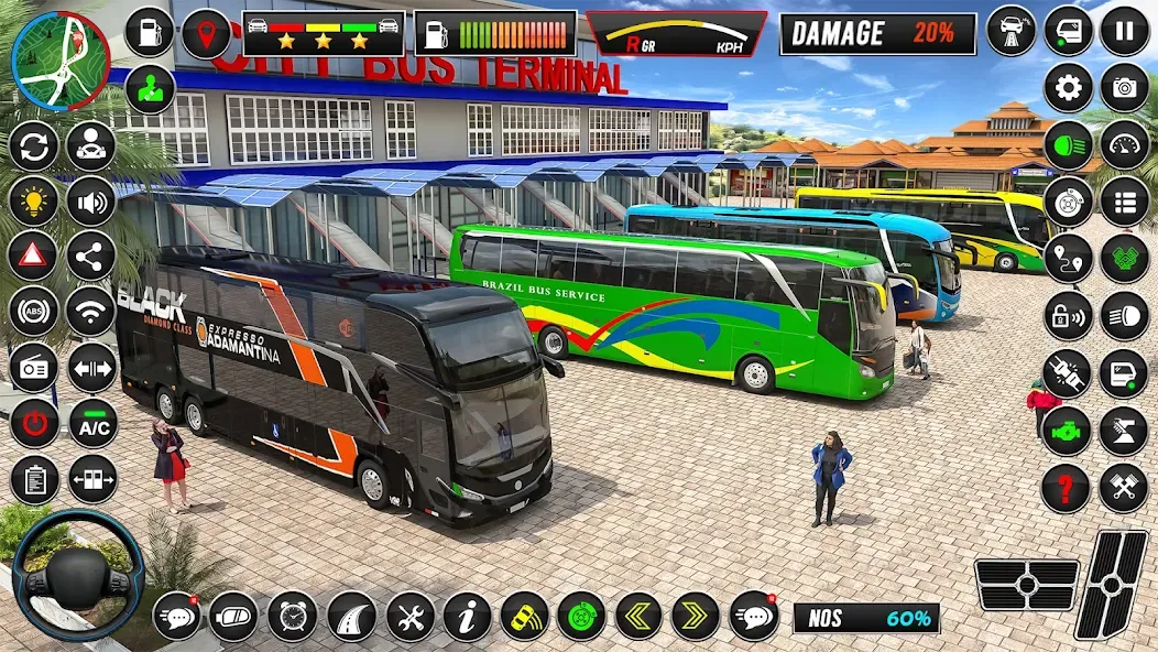 City Coach Bus Driver Games 3D [MOD: безлимитные деньги и всё открыто] Screenshot 1