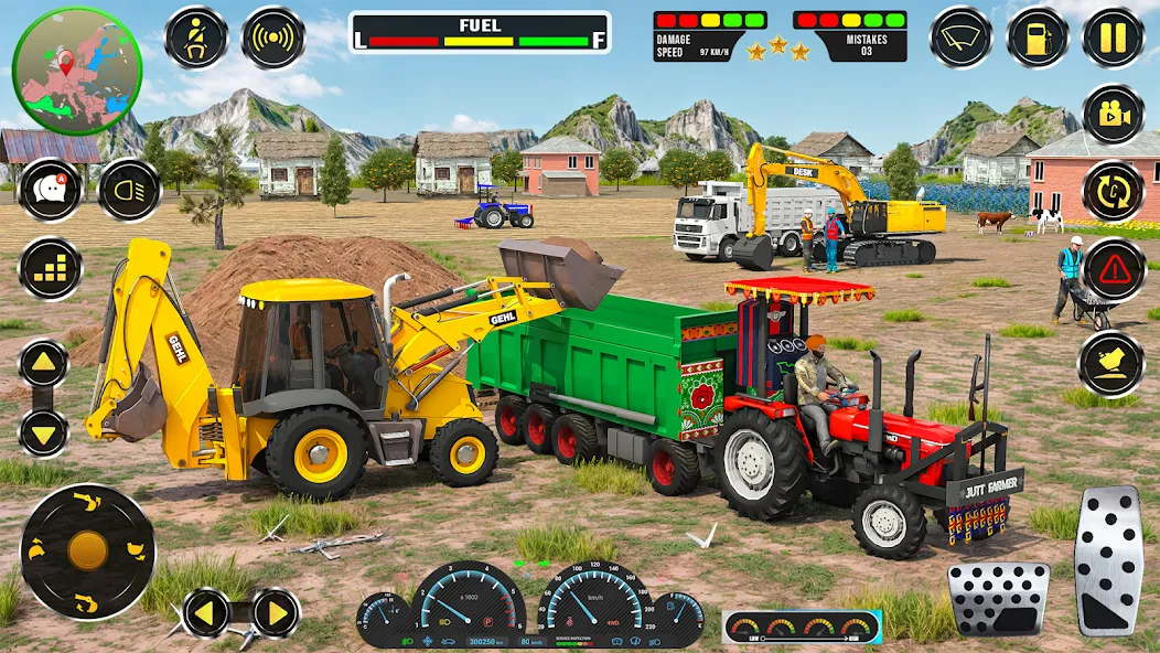Real JCB Construction Games 3D [MOD: безлимитные деньги и техника открыта] Screenshot 4