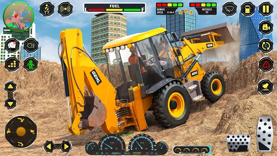 Real JCB Construction Games 3D [MOD: безлимитные деньги и техника открыта] Screenshot 5