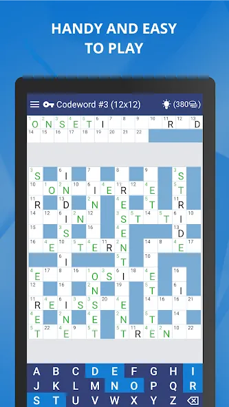 Keywords — Codeword Puzzle [MOD: открыты все уровни и подсказки] Screenshot 1