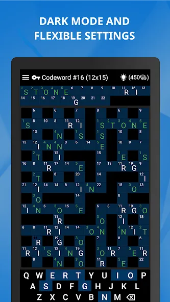 Keywords — Codeword Puzzle [MOD: открыты все уровни и подсказки] Screenshot 3