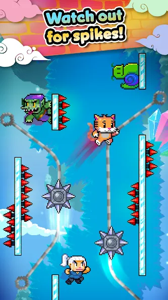 Wall Kickers [MOD: безлимитные деньги и прыжки выше] Screenshot 4